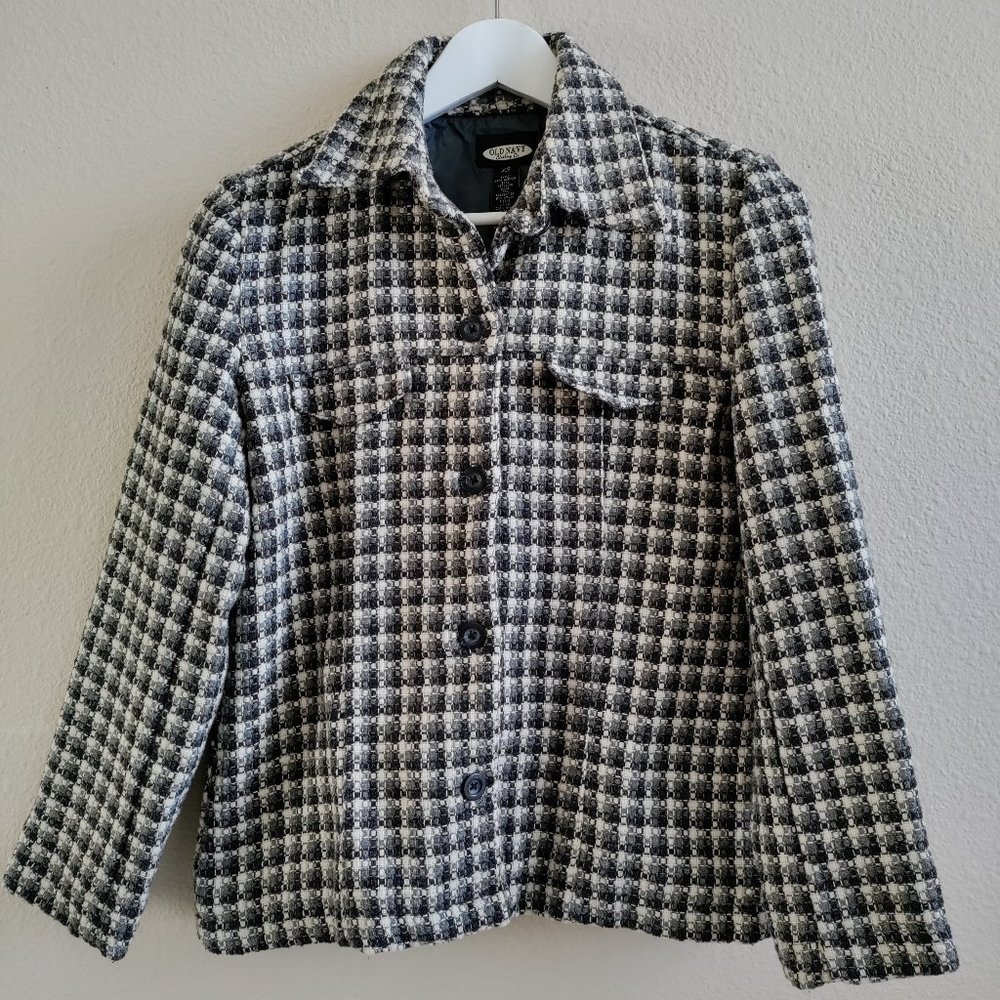 Old Navy Houndstooth Jacket Blazer Size XS
